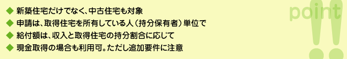 すまい給付金のポイント