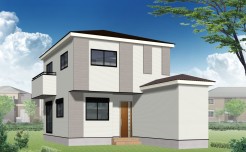 ～外観予想パース～
「人気の外観デザイン（同仕様）」
・計画段階の図面を描いたイメージ図です。また今後予告なく変更になる場合がございます。