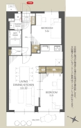 暮らしやすさを考慮した機能的な動線とプライバシーに配慮した住空間。